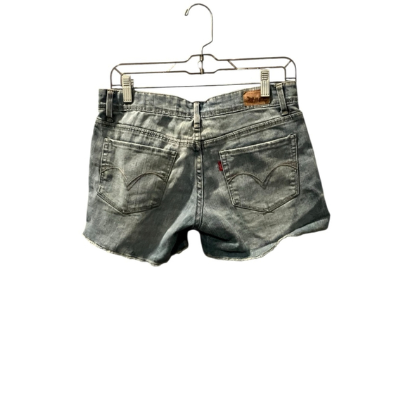 Levi Strauss Midi Shorts Light Wash Blue Denim Jean Shorts Size 5 Casual Summer - Picture 4 of 5